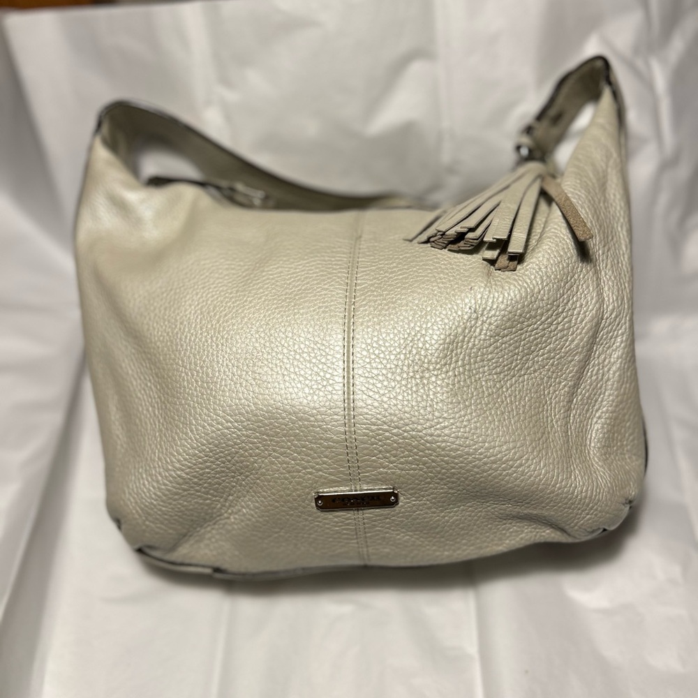 Coach Cream Leather Shoulder Bag